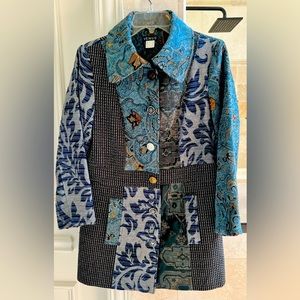 Jacquard coat jacket